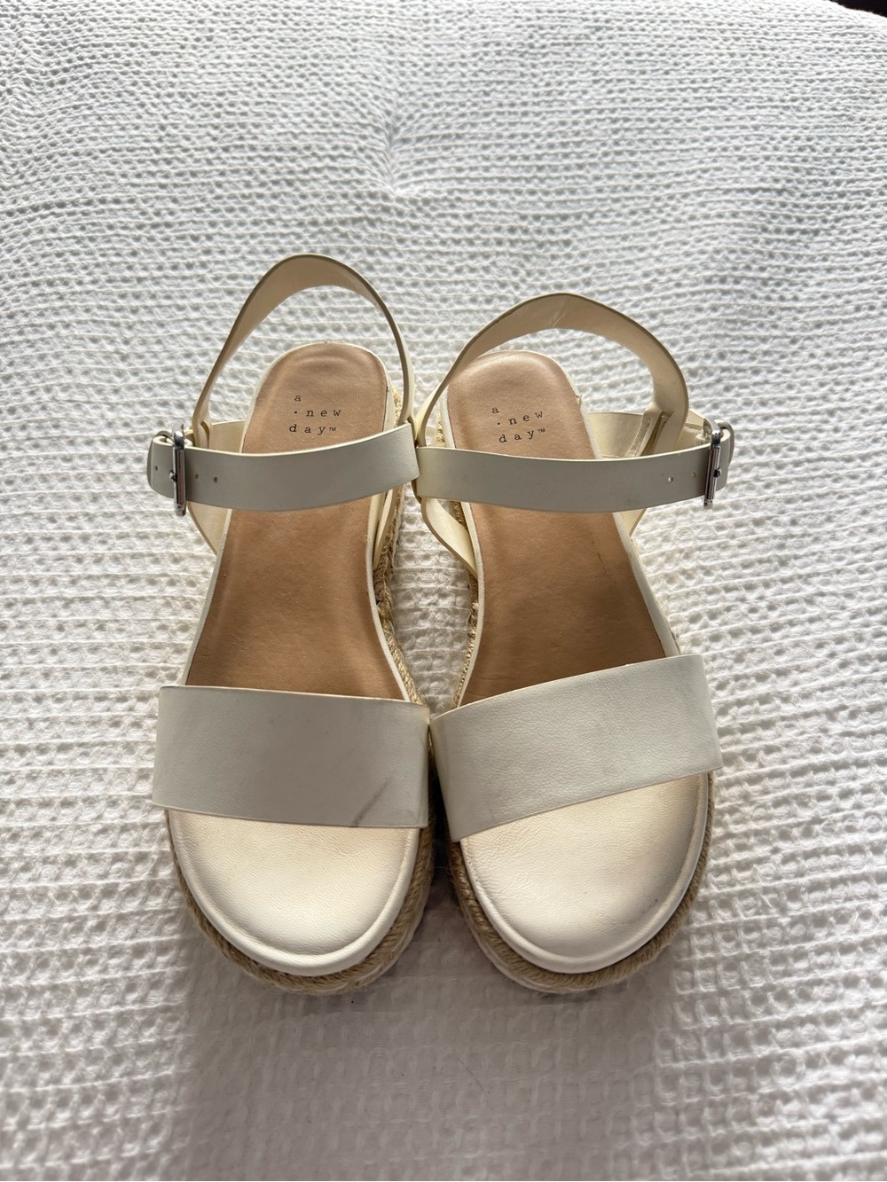 a new day Women's White Platform Sandals